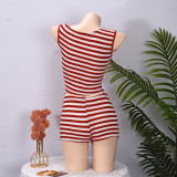 SC Stripe Color Block Sleeveless Tank Tops GFRT-42187SBG