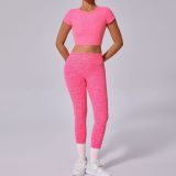 SC Solid Color Backless Yoga Two Piece Pants Set GQSA-71240/46324