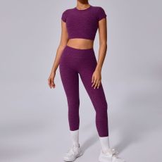 SC Solid Color Backless Yoga Two Piece Pants Set GQSA-71240/46324