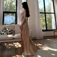 SC Solid Color Irregular Two Piece Skirts Set GYME-K25S79573