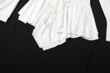 SC V Neck Tie Up Flare Sleeve Mini Dress GYME-K25D78260
