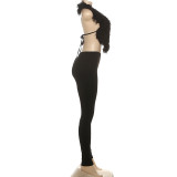 SC Sexy Backless Halterneck Two Piece Pants Set GSLF-K25S79575