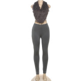 SC Sexy Backless Halterneck Two Piece Pants Set GSLF-K25S79575
