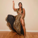 SC Sexy Deep V Neck Backless Maxi Dress YF-20023