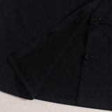 SC Long Sleeve U Neck Tie Up T Shirts GNZD-060174TBZ