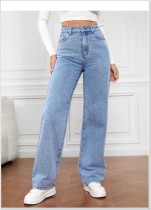SC Casual High Waist Straight Jeans GSMF-ZZP2633#
