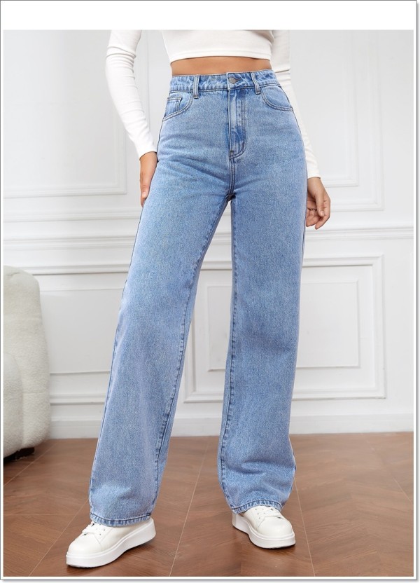 SC Casual High Waist Straight Jeans GSMF-ZZP2633#