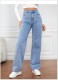 SC Casual High Waist Straight Jeans GSMF-ZZP2633#