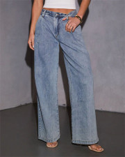SC Retro Fashion Loose Wide Leg Jeans GSMF-ZC9112