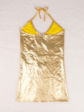 SC Hollow Out Tie Up Sling Mini Dress DYSC-1997