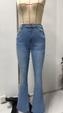SC Plus Size Fashion Washed Jeans GSMF-GS8001#