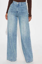 SC Fashion Loose Washed Straight Jeans GSMF-CT60226