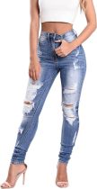 SC Fashion Holes Washed Slim Jeans GSMF-ZT3113#