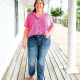 SC Plus Size Fashion Washed Jeans GSMF-GS8001#
