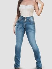 SC Fashion High Waist Washed Jeans GSMF-ZT5121#