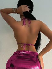 SC Sexy Solid Tight Two Piece Swimsuit DYSC-DY22A307YYB120613