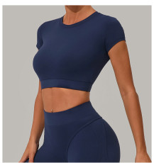 SC Short Sleeve Solid Color Sport Yoga T Shirts GQSA-46038