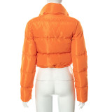 SC Solid Color Long Sleeve Warm Bread Coat GSZM-A20504T