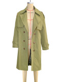 SC Loose Lapel Solid Color Long Coats SH-391425