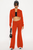 SC Casual Hooded Solid Color Two Piece Pants Set YD-8828