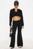 SC Casual Hooded Solid Color Two Piece Pants Set YD-8828