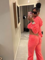 SC Solid Color Plush Long Sleeve Pants Suit GBGF-258302