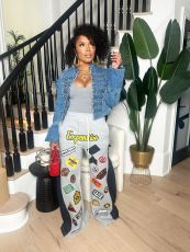 SC Long Sleeve Fashion Denim Coats GYLN-9317