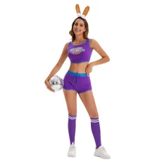 SC Print Sleeveless Cheer Squad Performance Costume Shorts Suit GMMD-235