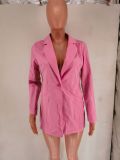 SC Backless Long Sleeve Blazer Coats FYWF-YW0638