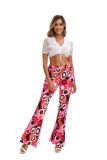 SC Color-blocked Printed Flared Pants + Headscarf GMMD-24666