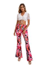 SC Color-blocked Printed Flared Pants + Headscarf GMMD-24666