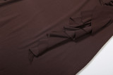 SC Long Sleeve Ruffles Maxi Dress XEF-K25D80869