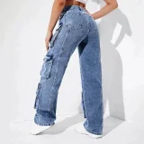 SC Fashion Loose Washed Jeans GSYI-30015