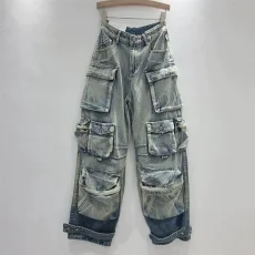 SC Gradient Color Casual Loose Jeans GSYI-3211