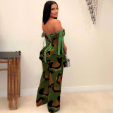 SC Plus Size Print Tie Up Drawstring Two Piece Pants Suit NY-3296