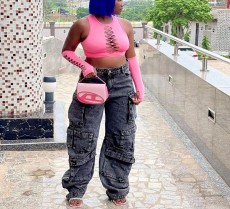 SC Fashion Multi-pockets Loose Jeans GSYI-AL753141676376