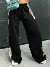 SC Fashion Print Patchwork Sport Pants YH-5297