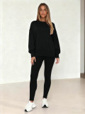 SC Long Sleeve Solid Color Two Piece Pants Set WSYF-5970