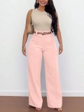 SC Solid Color Wide Leg Pants ONY-391258