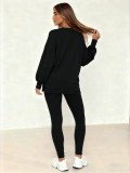 SC Long Sleeve Solid Color Two Piece Pants Set WSYF-5970