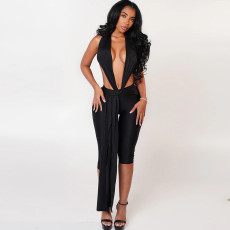 SC Sleeveless Halterneck Backless One Piece Outfits GZJQ-K25Q81851