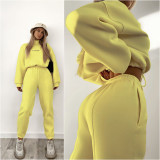 SC Long Sleeve Print Sweatshirt Pant 2 Piece Set GLXF-M1051