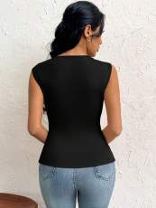 SC Sleeveless Solid Color Sleeveless Tops GYSQ-WCEK0740