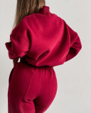 SC Long Sleeve Print Sweatshirt Pant 2 Piece Set GLXF-M1051