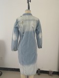 SC Retro Denim Long Jacket GKNF-TSC-9932
