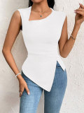 SC Sleeveless Solid Color Sleeveless Tops GYSQ-WCEK0740
