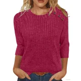 SC Solid Coloar O Neck T Shirt GYZY-6689