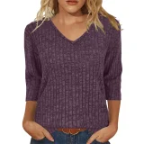 SC Long Sleeve V Neck T Shirt GYZY-6683