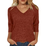 SC Long Sleeve V Neck T Shirt GYZY-6683
