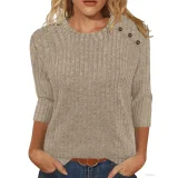 SC Solid Coloar O Neck T Shirt GYZY-6689